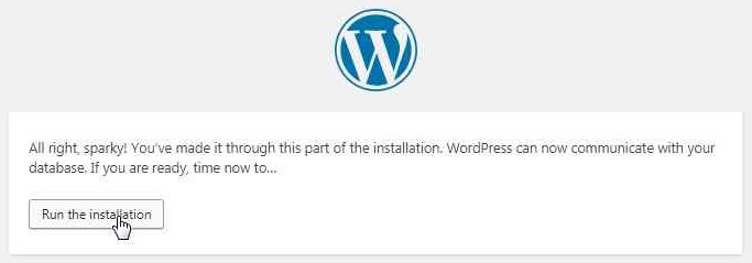 cara install wordpress