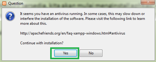 cara install xampp pada windows