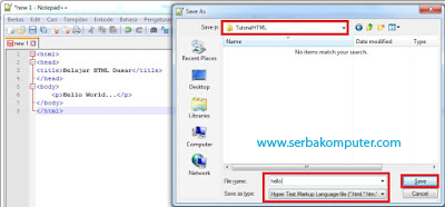 Cara Membuat dan Menjalankan File HTML