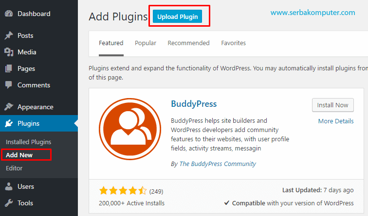 Cara Install Plugin di WordPress