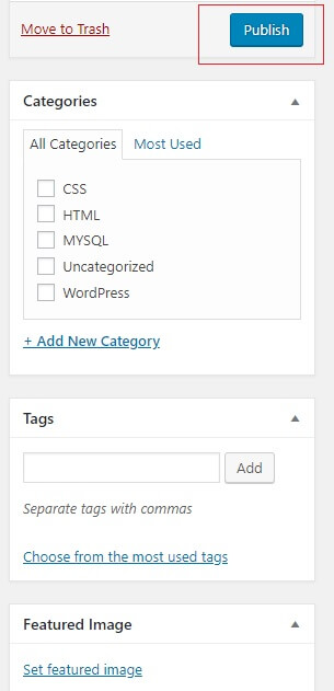 cara membuat post di WordPress