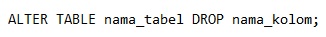 Cara Merubah Tabel Pada MySQL