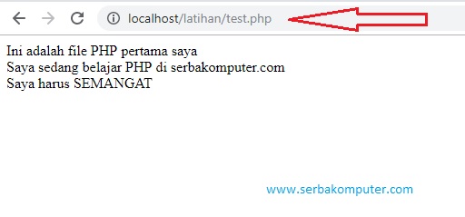 cara menjalankan file php dengan xampp
